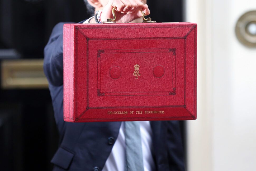 Chancellor delivering the budget impact statement