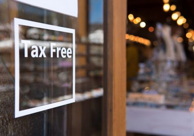 Tax Free Sign
